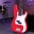 Alpha 47 Inch Electric Guitar Red – Basswood Body, Maple Neck, 21 Frets, Humbuckers, Gig Bag, Beginner Set