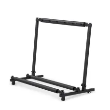 Alpha 5 Space Folding Guitar Stand Rack Holder Display | Iron Construction, Foam Padding, Adjustable Feet, 87x47x73cm