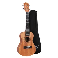 Alpha 23" Concert Ukulele, Mahogany, Matte Finish - Easy Play, Premium Sound, Includes Carry Bag & Accessories
