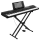 Alpha 88-Key Electronic Piano Keyboard with Stand & Sustain Pedal | Touch-Sensitive, MIDI-USB, Duet Mode