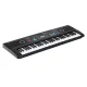 Alpha 61-Key Black Digital Piano Keyboard for Kids with LED Display, 100 Rhythms, 100 Tones, and Microphone Included
