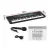 Alpha 61-Key Black Digital Piano Keyboard for Kids with LED Display, 100 Rhythms, 100 Tones, and Microphone Included