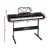 Alpha 61-Key Electronic Piano Keyboard, Digital Electric, Black, Beginner-Friendly w/ Stand & LED Display