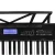 Alpha 61-Key Electronic Piano Keyboard, Touch-Sensitive, Black, with Stand, 300 Rhythms, 430 Timbres, LED Display