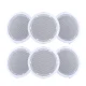Giantz 6 Inch Ceiling Speakers 6 Pack, 80W In-Wall Home Audio, ABS Enclosure, Easy Install, Space-Saving Design