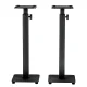 Alpha Speaker Stand Set, Steel, Adjustable 70-117cm, Black, 2pcs, Cable Management, Easy Assembly, 40kg Capacity