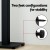 Alpha Speaker Stand Set, Steel, Adjustable 70-117cm, Black, 2pcs, Cable Management, Easy Assembly, 40kg Capacity