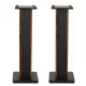 Alpha Speaker Stands, MDF, 70cm, Black/Wood, 60kg Capacity, Anti-Slip, Sand-Fillable, Easy Assembly, 2pcs Set