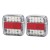 Giantz Pair 26 LED Tail Lights 12V 10x10cm IP68 Waterproof Stop Reverse Indicator for Ute Trailer Truck
