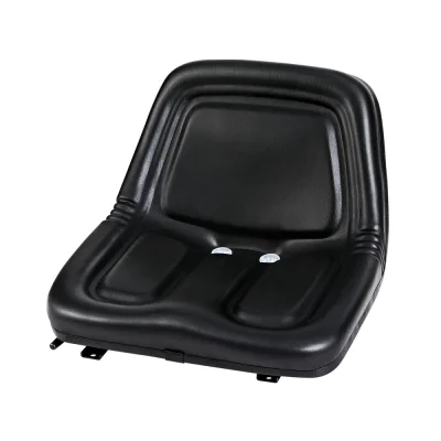 Giantz Universal Tractor Seat PU Leather, Adjustable Backrest, Steel Frame, 50x47x38cm, Fits Forklift & Excavator