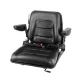 Giantz Universal Tractor Seat with Suspension, PU Leather, Adjustable Armrests & Backrest for Heavy Machinery