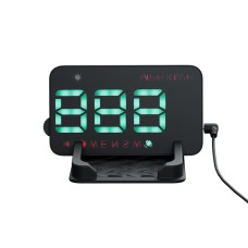 Giantz Universal Car GPS Speedometre HUD Display, 3.5" LCD, Overspeed Alarm, Dual Mode, Fits All Vehicles, Black