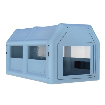 Giantz 4x3M Inflatable Spray Booth Car Paint Tent, 201D Oxford, 0.4mm PVC, Filter System, 750W Blower,