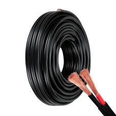 Giantz 3MM 10M Twin Core Electrical Cable Extension, Oxygen-Free Copper, PVC Sheath, 450V, SAA Certified, Black