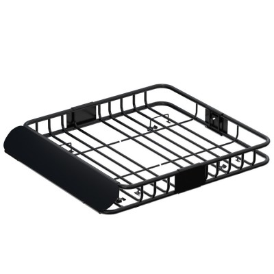 Giantz Universal Car Roof Rack Basket - 111cm Black Steel Cargo Carrier with Wind Deflector, 80kg Load Capacity Giantz Universal Car Roof Rack Basket - 111cm Black Steel Cargo Carrier with Wind Deflector, 80kg Load Capacity