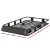 Giantz Universal 160cm Black Roof Rack Basket | Steel Cargo Carrier with 100kg Capacity & Wind Deflector for Cars
