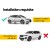 Giantz Universal Car Roof Rack 145cm Aluminium Cross Bars for Bare Roofs, Adjustable, Black, 90kg Capacity