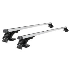 Giantz Universal 145cm Car Roof Racks, Aircraft-Grade Aluminium, Adjustable, No Drilling, Silver, Fits Bare-Roof Cars Giantz Universal 145cm Car Roof Racks, Aircraft-Grade Aluminium, Adjustable, No Drilling, Silver, Fits Bare-Roof Cars