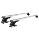 Giantz Universal 145cm Car Roof Racks, Aircraft-Grade Aluminium, Adjustable, No Drilling, Silver, Fits Bare-Roof Cars