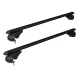 Giantz Universal Car Roof Racks - 108cm Adjustable Aluminium Cross Bars, Anti-Theft Lock, Fits Most SUVs & Utes, Black