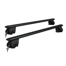 Giantz Universal Car Roof Racks, 126cm Aluminium Cross Bars, Anti-Theft, 90kg Load, Black, Fits Most Cars & SUVs
