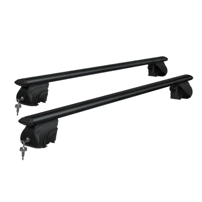 Giantz Universal Car Roof Racks, 126cm Aluminium Cross Bars, Anti-Theft, 90kg Load, Black, Fits Most Cars & SUVs