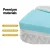 Giselle Bedding Foldable Cot Mattress - Cool Gel Foam, Bamboo Cover, 96.5x67cm, Tri-Fold Design for Portable Comfort