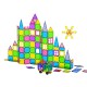 Keezi 100pcs Kids Magnetic Tiles Set - STEM Educational Toy for Ages 3+, Non-Toxic, EN71 Certified, with Storage Box