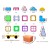 Keezi 120pcs Kids Magnetic Tiles Set - Educational BPA-Free STEM Toy with Storage Box for Ages 3+