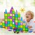 Keezi 120pcs Kids Magnetic Tiles Set - Educational BPA-Free STEM Toy with Storage Box for Ages 3+