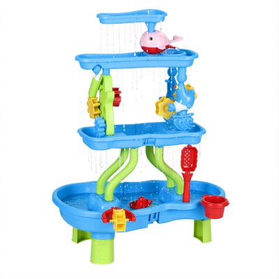 Keezi Kids 4-Tier Sand and Water Table Playset – EN71 Certified, Non-Toxic, Multicolour Fun with Accessories for Ages 3+ Keezi Kids 4-Tier Sand and Water Table Playset – EN71 Certified, Non-Toxic, Multicolour Fun with Accessories for Ages 3+
