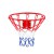 Everfit 45cm Basketball Hoop Rim with Tough Steel Frame, Weather-Resistant Nylon Net - Easy Assembly for Outdoor Fun
