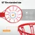 Everfit 45cm Basketball Hoop Rim with Tough Steel Frame, Weather-Resistant Nylon Net - Easy Assembly for Outdoor Fun