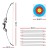 Everfit 55lbs Recurve Bow and Arrow Set for Beginners, 135cm Aluminium Alloy Handle, 12 Fibreglass Arrows, Red