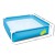 Bestway Kids Square Swimming Pool - 122cm, Rust-Resistant Steel Frame, Heavy-Duty PVC, Easy Setup, 365L Capacity