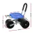 Gardeon Garden Stool Seat Foldable with Wheels, ABS Plastic & Steel, Adjustable Height, Blue, 46-56cm, 130kg Capacity