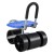 Gardeon Garden Stool Seat Foldable with Wheels, ABS Plastic & Steel, Adjustable Height, Blue, 46-56cm, 130kg Capacity