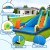 AirMyFun Kids Inflatable Water Slide Park with Cannon, Climbing Wall, Soccer Goal, PVC, 427x374cm Outdoor Play
