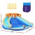 AirMyFun Kids Inflatable Water Park with Double Slides, Climbing Wall, PVC, 465x390cm, Blower Included