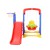 Keezi 3-in-1 Kids Slide Swing Set with Basketball Hoop – 120cm Blue, Non-Toxic PE Plastic, Easy Assembly, Bonus Football