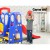 Keezi 3-in-1 Kids Slide Swing Set with Basketball Hoop – 120cm Blue, Non-Toxic PE Plastic, Easy Assembly, Bonus Football