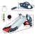 Keezi 3-in-1 Kids Slide Set with Basketball Hoop & Rings, 110cm Long, Durable Non-Toxic Material, Indoor/Outdoor Fun