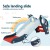 Keezi 3-in-1 Kids Slide Set with Basketball Hoop & Rings, 110cm Long, Durable Non-Toxic Material, Indoor/Outdoor Fun