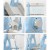 Keezi 3-in-1 Kids Slide Swing Set with Basketball Hoop – 170cm Long Slide, Non-Toxic Material, Easy Assembly, Blue