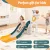 Keezi Kids Outdoor Slide Set: HDPE Climber, 130cm Slide, Basketball Hoop, Telescope & Storage for Ages 3+ Keezi Kids Outdoor Slide Set: HDPE Climber, 130cm Slide, Basketball Hoop, Telescope & Storage for Ages 3+