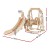 Keezi 3-IN-1 Kids Slide Swing Set with Basketball Hoop, Beige - Durable 160cm Outdoor Playground, EN71 Approved Keezi 3-IN-1 Kids Slide Swing Set with Basketball Hoop, Beige - Durable 160cm Outdoor Playground, EN71 Approved