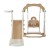 Keezi 3-IN-1 Kids Slide Swing Set with Basketball Hoop, Beige - Durable 160cm Outdoor Playground, EN71 Approved Keezi 3-IN-1 Kids Slide Swing Set with Basketball Hoop, Beige - Durable 160cm Outdoor Playground, EN71 Approved