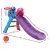 Keezi 100cm Kids Slide Set with Basketball Hoop, Non-Toxic Plastic, Easy Assembly, Indoor/Outdoor Playground Toy