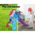 Keezi 100cm Kids Slide Set with Basketball Hoop, Non-Toxic Plastic, Easy Assembly, Indoor/Outdoor Playground Toy