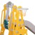 Keezi 3-in-1 Kids Slide Swing Set with Basketball Hoop, Durable Non-Toxic Material, 140cm Adjustable, Green/Yellow